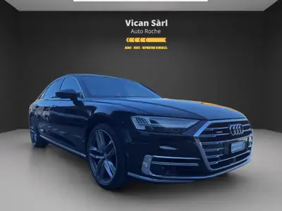 Audi A8 50 TDI Quattro — Berline de prestige hybride diesel, kilométrage modéré — side view