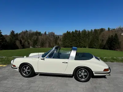 Porsche 911 Targa Soft Window 1967 — Icône décapotable, 130 ch authentiques — Miniatur 14
