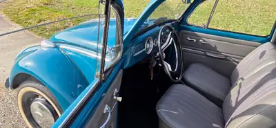 VW Käfer 1965 — Légende automobile avec entrée au registre des véhicules anciens — tableau de bord