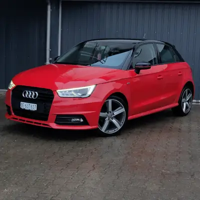 Audi A1 Sportback 1.4 TDI Sport — Diesel économique, 155 000 km, design rouge éclatant — side view
