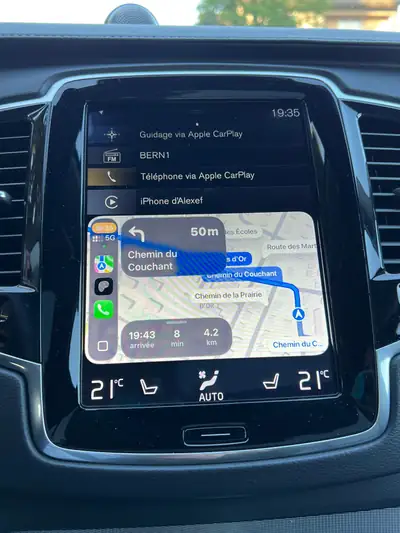 Volvo XC90 T8 eAWD Inscription — Hybride rechargeable 7 places, 84000 km — Miniatura 19