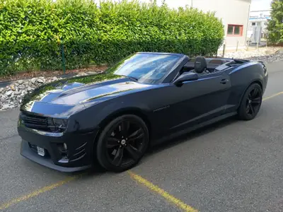 Chevrolet Camaro ZL1 Cabriolet — Muscle car américain 587 ch, état d'origine exceptionnel — vue extérieure