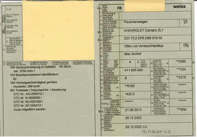 Chevrolet Camaro ZL1 Cabriolet — Muscle car américain 587 ch, état d'origine exceptionnel — détail