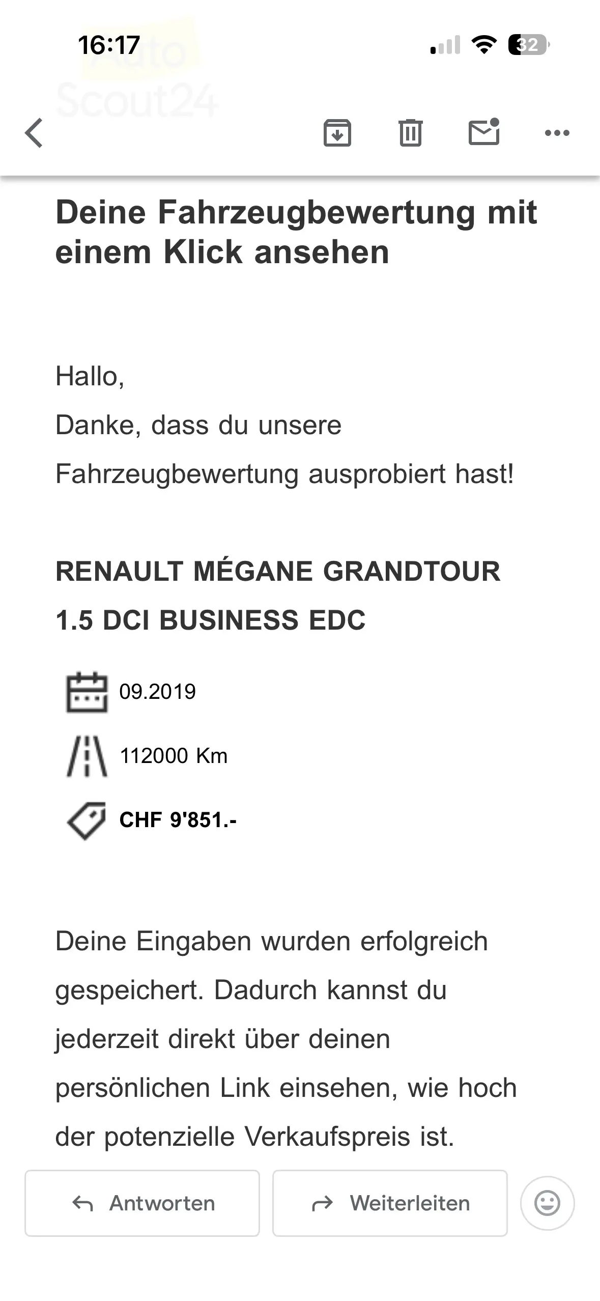 Renault Megane 2019 occasion Inwil — 2