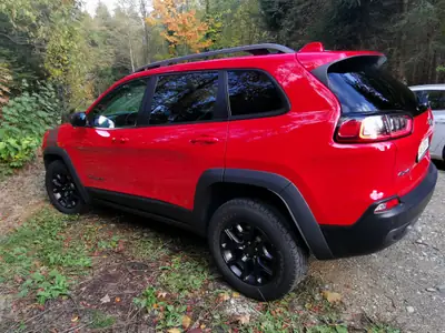 Jeep Cherokee 2.0 Trailhawk AWD — SUV compact 4x4 robuste, 97'500 km seulement — Heckansicht