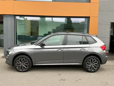 Skoda Kamiq 1.5 TSI Edition Plus DSG — Petit SUV dynamique, 15'000 km seulement — side view