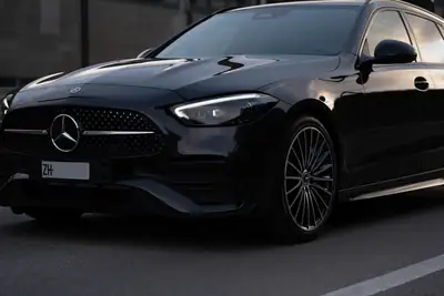 Mercedes-Benz C 220 d T AMG Line — Break diesel hybride, entretien MB récent — dettaglio