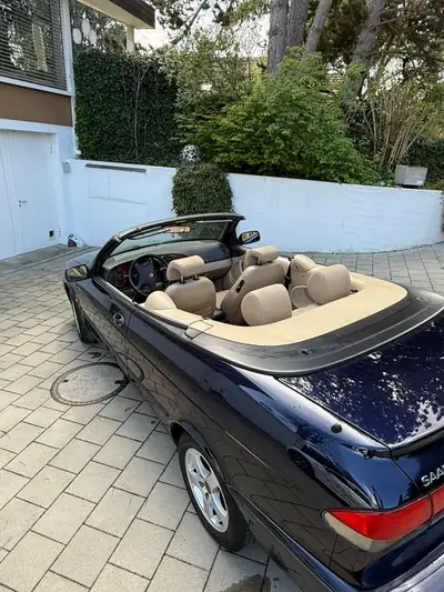 SAAB 9-3 Cabrio 2.3i — Cabriolet rétro sportif, toit neuf 2025, histoire garantie — Seitenansicht
