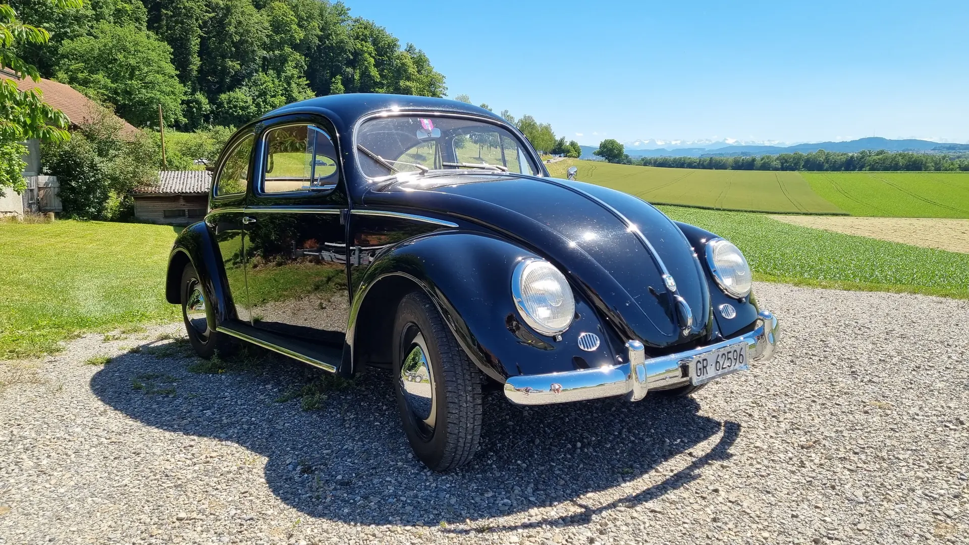 Volkswagen Käfer 11.3 De Luxe 1954 — Véhicule vétéran authentique, sans accident — vista esterna