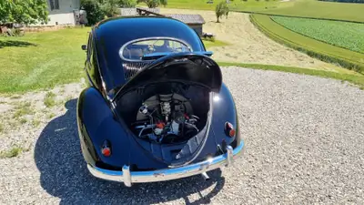 Volkswagen Käfer 11.3 De Luxe 1954 — Véhicule vétéran authentique, sans accident — Miniatura 9