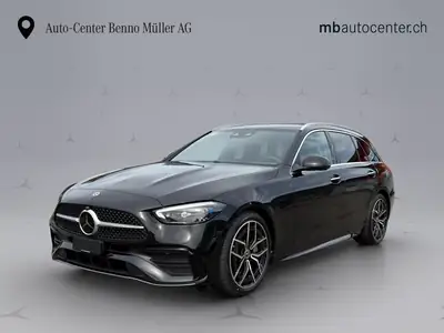 Mercedes-Benz C 220 d Swiss Star AMG Line — Break diesel hybride 4WD, 20 km seulement — vue extérieure