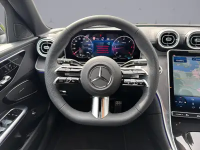 Mercedes-Benz C 220 d Swiss Star AMG Line — Break diesel hybride 4WD, 20 km seulement — Miniature 11