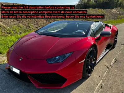 Lamborghini Huracán LP610-4 Spyder — Supercar décapotable, 610 ch et seulement 49 800 km — vue extérieure