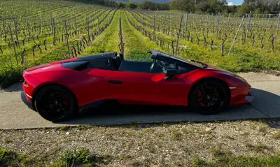 Lamborghini Huracán LP610-4 Spyder — Supercar décapotable, 610 ch et seulement 49 800 km — intérieur