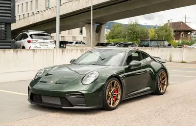 Porsche 911 Carrera GT3 PDK Touring — Superbe verte métallisée, 560 km seulement — Thumbnail 8