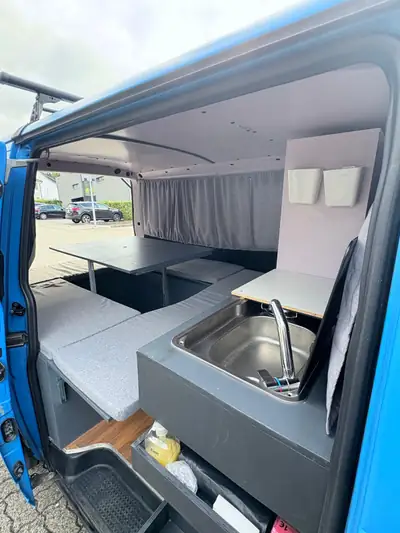 VW T4 Campervan aménagé — Van de route robuste et convivial, 2000 — Innenraum