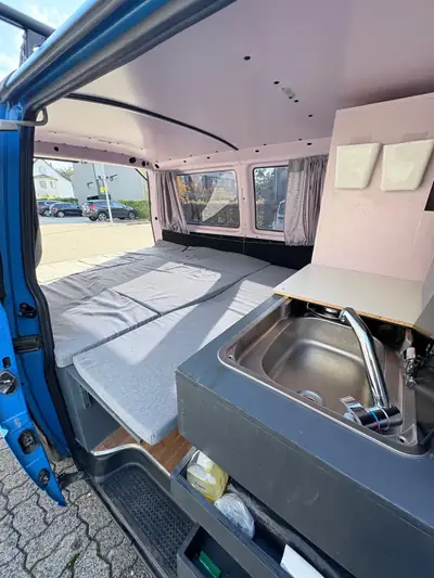 VW T4 Campervan aménagé — Van de route robuste et convivial, 2000 — Miniatur 8