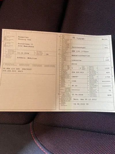 BMW 116i — Compacte urbaine performante, 95'600 km, essence manuelle — dettaglio