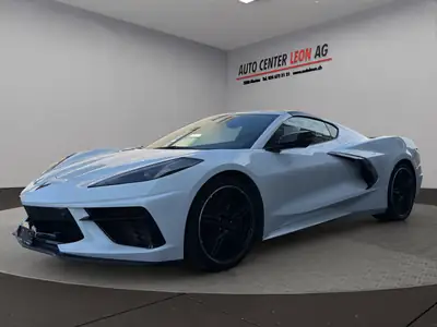 Chevrolet Corvette C8 Convertible Stingray 3LT — Cabriolet sportif américain 483 ch, sans accidents — side view