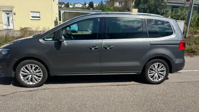 VW Sharan 2.0 TDI BlueMotion — Monospace 7 places, moteur économe et fiable — side view