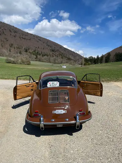 Porsche 356 B T6 S 1962 — Légende sportive, moteur 1600cc d'époque — tableau de bord