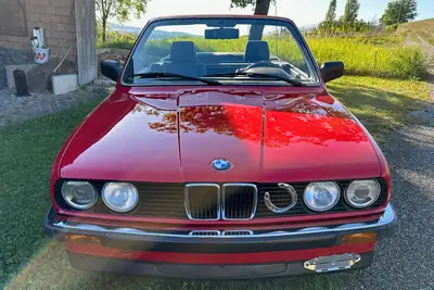 BMW 320i E30 Cabriolet 1989 — Roadster Rétro Culte, Tuning Alpina Signé — vue extérieure