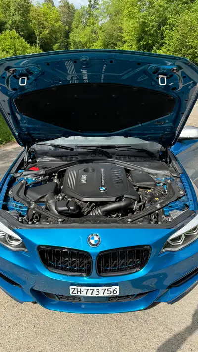 BMW M240i Cabrio Long Beach Blue — Cabriolet sportif 340 ch, très peu roulé — Miniatur 12