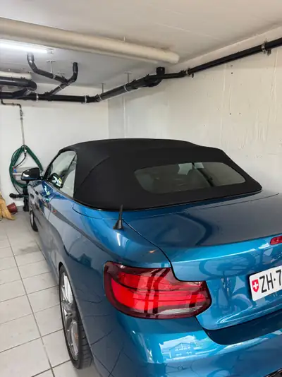 BMW M240i Cabrio Long Beach Blue — Cabriolet sportif 340 ch, très peu roulé — Miniatur 13