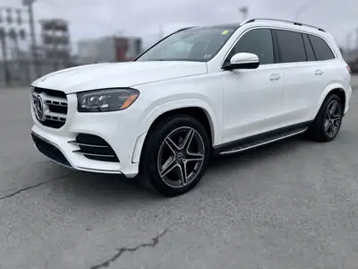 Mercedes-Benz GLS 450 AMG Line — SUV 7 places, motorisation hybride et équipements premium — Seitenansicht