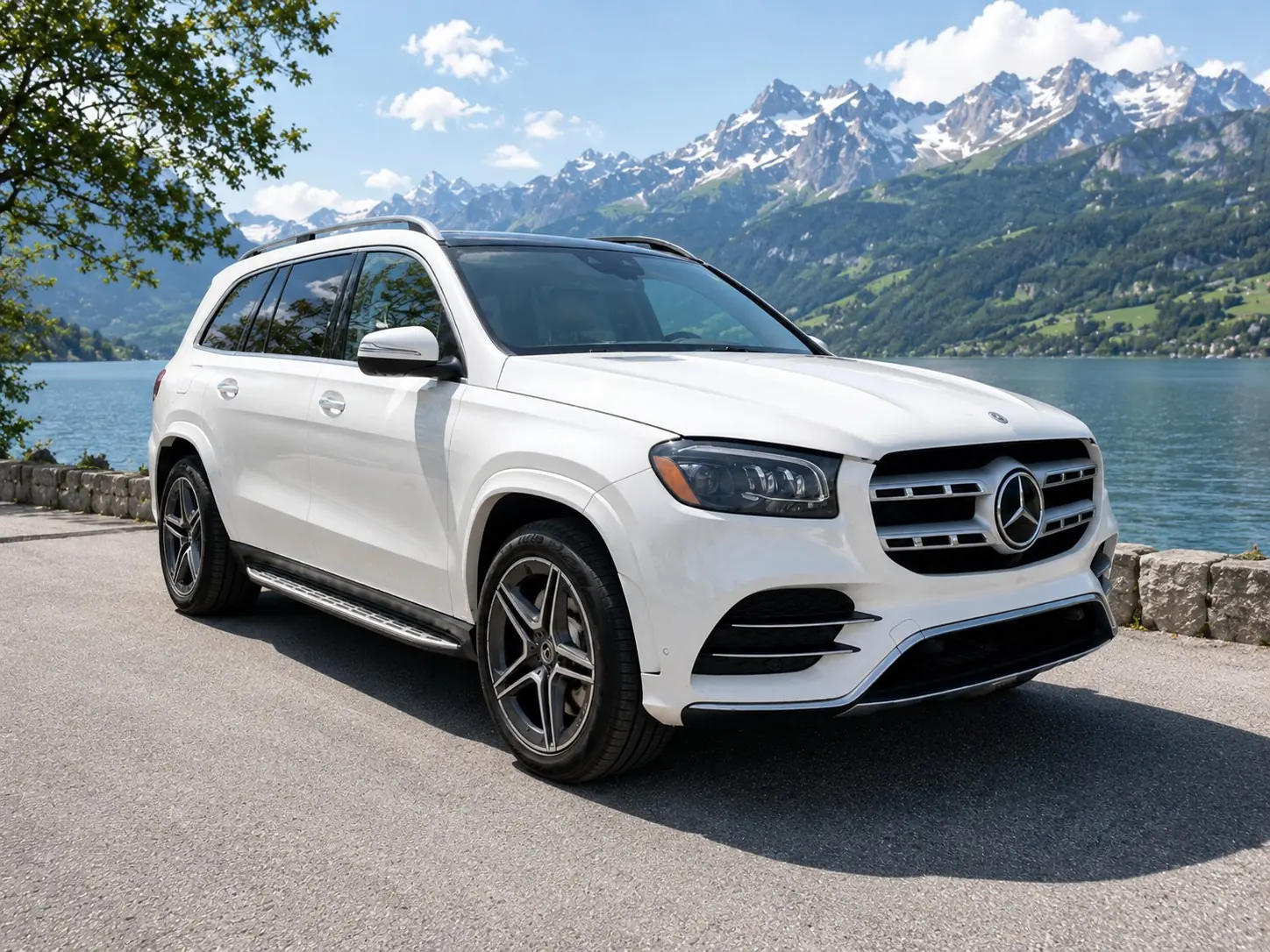Mercedes-Benz GLS 450 AMG Line — SUV 7 places, motorisation hybride et équipements premium — Außenansicht