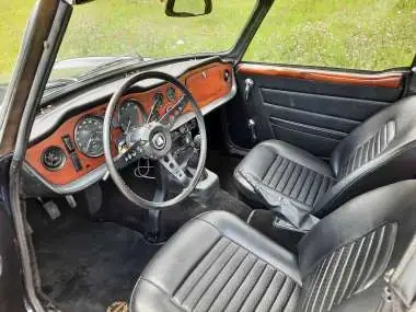 Triumph TR6 1969 — Roadster britannique d'époque, authentique et rarissime — Heckansicht