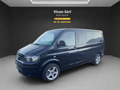 VW T5 2.0 TDI 4Motion — Fourgon polyvalent diesel, transmission intégrale et carnet de service à jour — side view