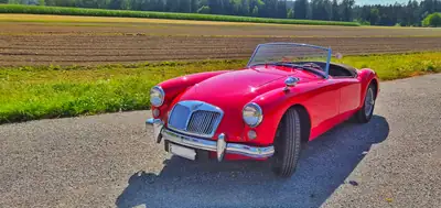MG MGA 1500 Roadster 1957 — Cabriolet britannique mythique, État impeccable — Außenansicht