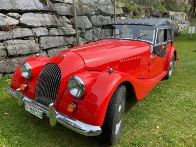 Morgan 4/4 Competition Ford 1600 GT — Roadster britannique rétro, 42'630 km d'histoire — Miniatura 14