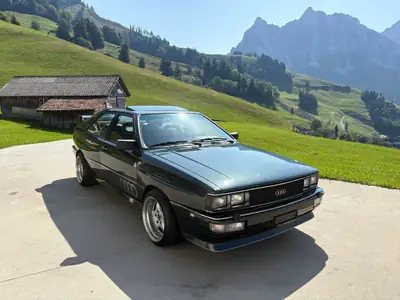 Audi Coupé Quattro 10V Turbo Urquattro 1987 — Légende sportive allemande, 200 ch authentiques — côté
