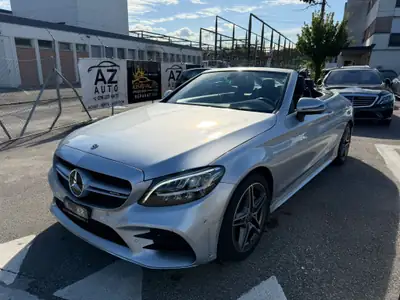 Mercedes-Benz C 200 AMG Line Cabriolet — Décapotable élégante, hybride léger, 115'000 km — rear view