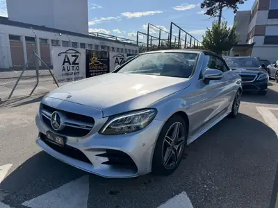 Mercedes-Benz C 200 AMG Line Cabriolet — Décapotable élégante, hybride léger, 115'000 km — side view