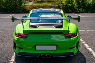 Porsche 911 991.2 GT3 RS Weissach — Superbe coupé sport vert, 14 500 km, garantie jusqu'à 2028 — détail