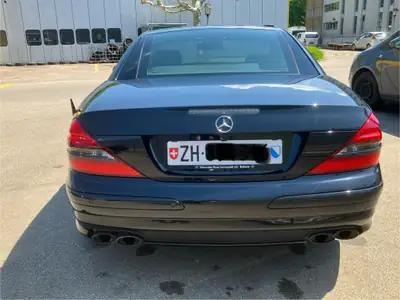 Mercedes-Benz SL 55 AMG — Cabriolet sport 516 ch, histoire et prestige — arrière