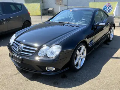 Mercedes-Benz SL 55 AMG — Cabriolet sport 516 ch, histoire et prestige — côté