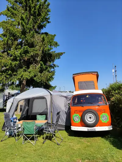VW T2 Westfalia 1974 — L'icône du camping-car vintage, moteur essence fiable — Miniatur 10
