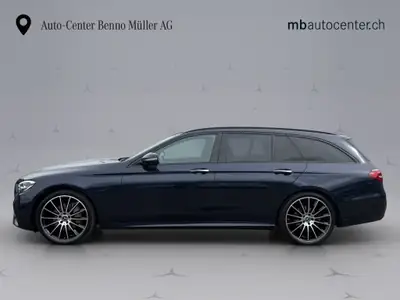 Mercedes-Benz E 220 d AMG Line 4matic Kombi — Break diesel performant, 70'000 km — Seitenansicht