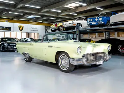 Ford Thunderbird 5.2L V8 245 PS — Cabriolet vintage américain mythique de 1957 — Miniature 25