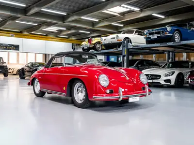 Porsche 356 A 1600 S Convertible 1959 — Légende automobile en état concours — détail