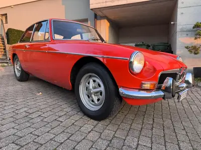 MG MGB GT 1973 — Icône sportive des années 70, Blaze Orange originale — côté