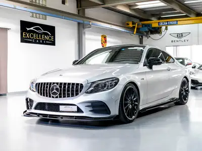 Mercedes-AMG C 43 4Matic — Coupé sportif 390 ch, suspension abaissée homologuée — vue extérieure