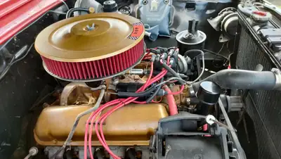 Ford Galaxy XL500 1963 — Cabriolet légendaire, 34'000 km, rouge éclatant — interni
