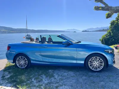 BMW 220d Cabrio Luxury Line — Décapotable diesel, entretien récent, sans sinistre — interni