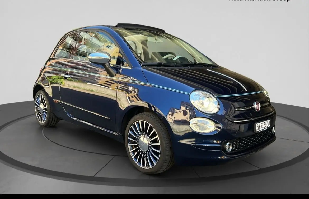 Fiat 500 0.9 TwinAir Riva — Cabriolet électrique, édition limitée, véhicule d'exception — vue extérieure