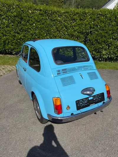 Fiat 500 1966 — Icône vintage authentique, seulement 6610 km — Heckansicht